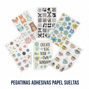 PEGATINAS ADHESIVAS PAPEL SUELTAS